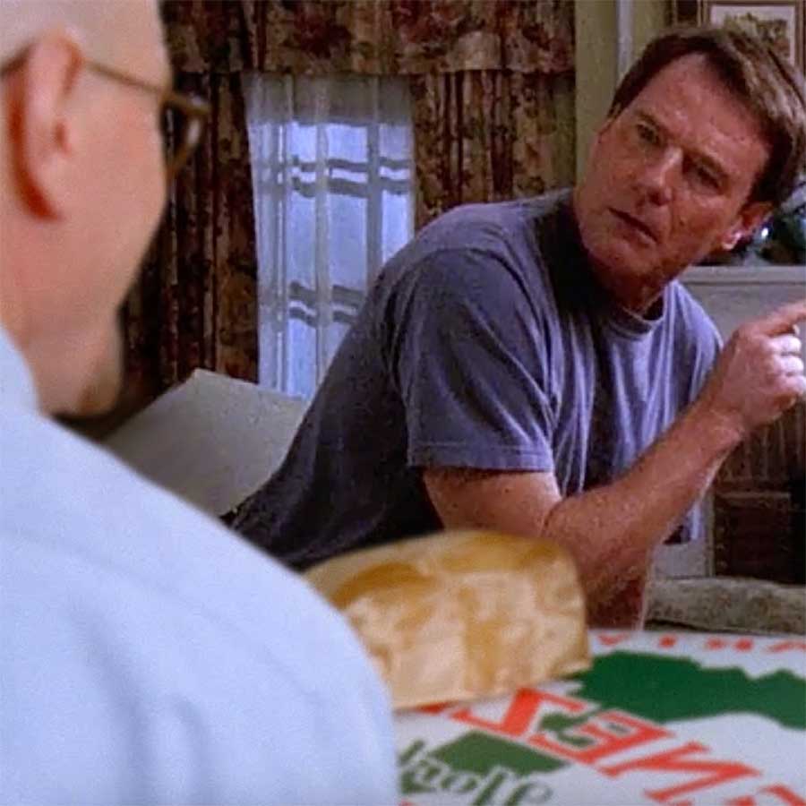 Walter White liefert Pizza an sich selbst