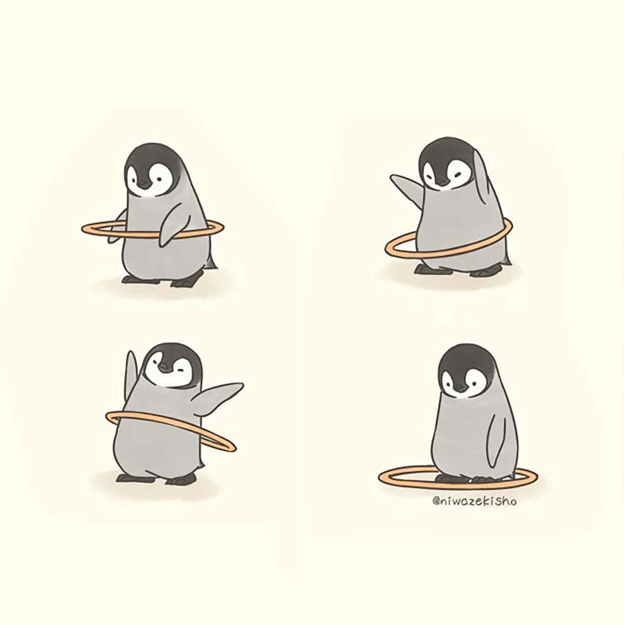 Pinguin-Webcomics von Sheba